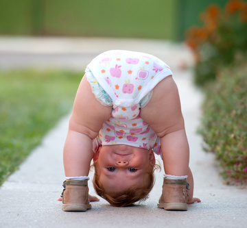 upside down baby